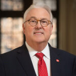 A portrait of Chancellor Randy Woodson.